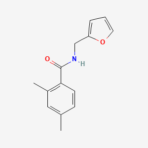 molecular formula C14H15NO2 B3564948 N-(furan-2-ylmethyl)-2,4-dimethylbenzamide 