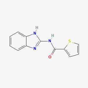 molecular formula C12H9N3OS B3565075 N-(1H-benzimidazol-2-yl)thiophene-2-carboxamide 