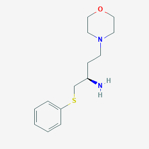 molecular formula C19H21FN2O2 B035656 Methyl 4-(4-Benzyl-1-piperazinyl)-3-fluorobenzoate CAS No. 1346597-56-5