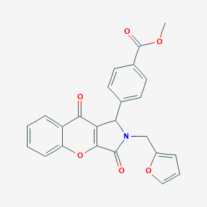 methyl 4-[2-(furan-2-ylmethyl)-3,9-dioxo-1H-chromeno[2,3-c]pyrrol-1-yl]benzoate