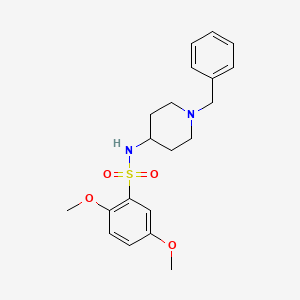 molecular formula C20H26N2O4S B3565674 N-(1-benzyl-4-piperidinyl)-2,5-dimethoxybenzenesulfonamide 
