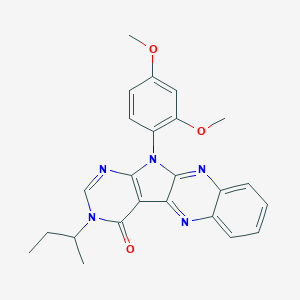 3-sec-butyl-11-(2,4-dimethoxyphenyl)-3,11-dihydro-4H-pyrimido[5',4':4,5]pyrrolo[2,3-b]quinoxalin-4-one