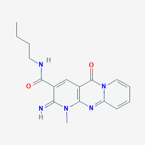 molecular formula C17H19N5O2 B356583 N-butyl-2-imino-1-methyl-5-oxo-1,5-dihydro-2H-dipyrido[1,2-a:2',3'-d]pyrimidine-3-carboxamide CAS No. 847367-54-8