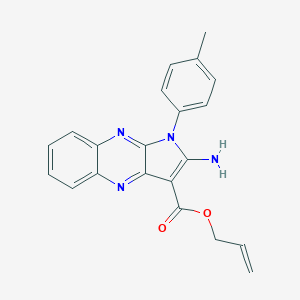 molecular formula C21H18N4O2 B356585 allyl 2-amino-1-(4-methylphenyl)-1H-pyrrolo[2,3-b]quinoxaline-3-carboxylate CAS No. 799818-52-3