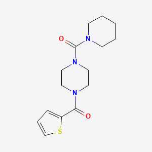 molecular formula C15H21N3O2S B3566719 Piperidyl 4-(2-thienylcarbonyl)piperazinyl ketone 