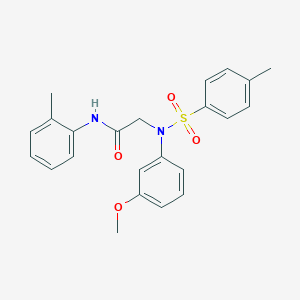 molecular formula C23H24N2O4S B3566852 N~2~-(3-methoxyphenyl)-N~1~-(2-methylphenyl)-N~2~-[(4-methylphenyl)sulfonyl]glycinamide 