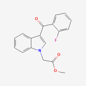 molecular formula C18H14FNO3 B3567009 methyl [3-(2-fluorobenzoyl)-1H-indol-1-yl]acetate 
