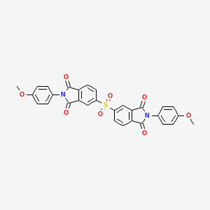 molecular formula C30H20N2O8S B3567213 5,5'-sulfonylbis[2-(4-methoxyphenyl)-1H-isoindole-1,3(2H)-dione] 