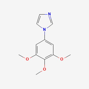molecular formula C12H14N2O3 B3567325 1-(3,4,5-trimethoxyphenyl)-1H-imidazole 