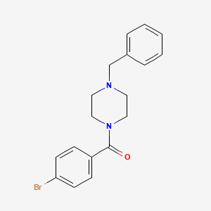 molecular formula C18H19BrN2O B3567669 1-benzyl-4-(4-bromobenzoyl)piperazine 