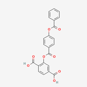 molecular formula C22H14O8 B3567798 2-(4-Benzoyloxybenzoyl)oxyterephthalic acid 