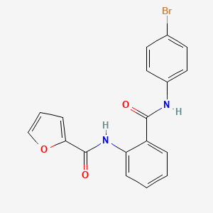 molecular formula C18H13BrN2O3 B3567844 N-(2-{[(4-bromophenyl)amino]carbonyl}phenyl)-2-furamide 