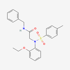 molecular formula C24H26N2O4S B3567899 N~1~-benzyl-N~2~-(2-ethoxyphenyl)-N~2~-[(4-methylphenyl)sulfonyl]glycinamide 