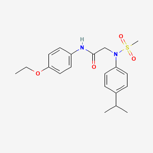 molecular formula C20H26N2O4S B3567989 N~1~-(4-ethoxyphenyl)-N~2~-(4-isopropylphenyl)-N~2~-(methylsulfonyl)glycinamide 