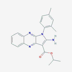 molecular formula C22H22N4O2 B356800 isopropyl 2-amino-1-(2,4-dimethylphenyl)-1H-pyrrolo[2,3-b]quinoxaline-3-carboxylate CAS No. 799798-73-5