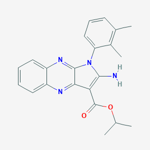 molecular formula C22H22N4O2 B356802 isopropyl 2-amino-1-(2,3-dimethylphenyl)-1H-pyrrolo[2,3-b]quinoxaline-3-carboxylate CAS No. 799818-50-1