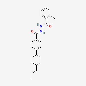 molecular formula C24H30N2O2 B3568141 N'-(2-Methylbenzoyl)-4-(4-propylcyclohexyl)benzohydrazide 