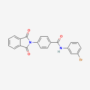 molecular formula C21H13BrN2O3 B3569032 N-(3-bromophenyl)-4-(1,3-dioxoisoindol-2-yl)benzamide 