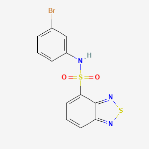molecular formula C12H8BrN3O2S2 B3569275 N-(3-bromophenyl)-2,1,3-benzothiadiazole-4-sulfonamide 