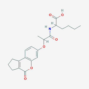 molecular formula C21H25NO6 B356960 N-{2-[(4-oxo-1,2,3,4-tetrahydrocyclopenta[c]chromen-7-yl)oxy]propanoyl}norleucine CAS No. 1008009-68-4