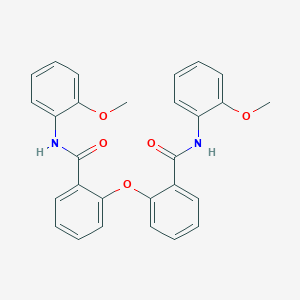 molecular formula C28H24N2O5 B3569624 N-(2-methoxyphenyl)-2-[2-[(2-methoxyphenyl)carbamoyl]phenoxy]benzamide 