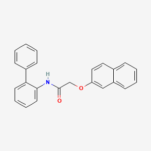 molecular formula C24H19NO2 B3569629 N-([1,1'-Biphenyl]-2-yl)-2-(naphthalen-2-yloxy)acetamide 