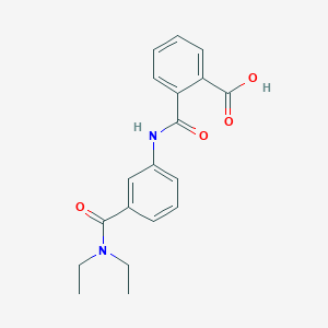 molecular formula C19H20N2O4 B356981 2-({3-[(Diethylamino)carbonyl]anilino}carbonyl)-benzoic acid CAS No. 940223-00-7