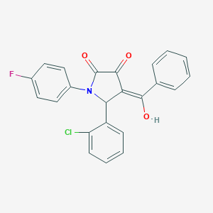 4-benzoyl-5-(2-chlorophenyl)-1-(4-fluorophenyl)-3-hydroxy-1,5-dihydro-2H-pyrrol-2-one