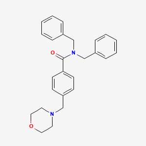 molecular formula C26H28N2O2 B3569997 N,N-dibenzyl-4-(morpholin-4-ylmethyl)benzamide 