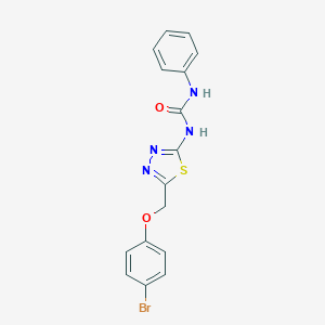 N-{5-[(4-bromophenoxy)methyl]-1,3,4-thiadiazol-2-yl}-N'-phenylurea