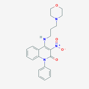 3-nitro-4-{[3-(4-morpholinyl)propyl]amino}-1-phenyl-2(1H)-quinolinone