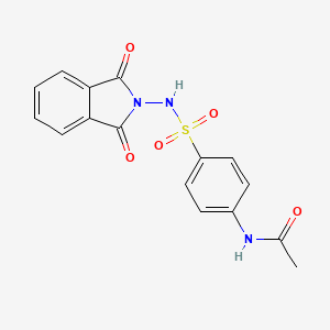 molecular formula C16H13N3O5S B3570340 N-[4-[(1,3-dioxoisoindol-2-yl)sulfamoyl]phenyl]acetamide 