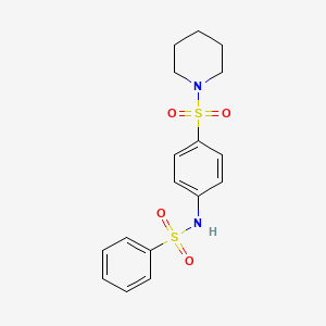 molecular formula C17H20N2O4S2 B3570792 N-(4-piperidin-1-ylsulfonylphenyl)benzenesulfonamide 