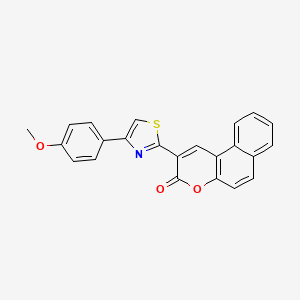 molecular formula C23H15NO3S B3570929 2-(4-(4-methoxyphenyl)thiazol-2-yl)-3H-benzo[f]chromen-3-one 