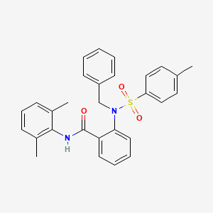 molecular formula C29H28N2O3S B3570955 2-[benzyl-(4-methylphenyl)sulfonylamino]-N-(2,6-dimethylphenyl)benzamide 