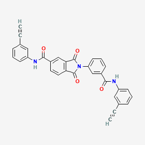 molecular formula C32H19N3O4 B3571198 N-(3-ethynylphenyl)-2-{3-[(3-ethynylphenyl)carbamoyl]phenyl}-1,3-dioxo-2,3-dihydro-1H-isoindole-5-carboxamide 