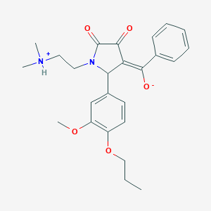 B357120 4-benzoyl-1-(2-(dimethylamino)ethyl)-3-hydroxy-5-(3-methoxy-4-propoxyphenyl)-1H-pyrrol-2(5H)-one CAS No. 636988-88-0