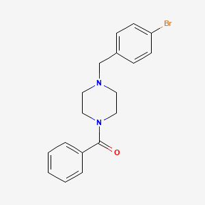 molecular formula C18H19BrN2O B3571718 [4-(4-bromobenzyl)piperazin-1-yl](phenyl)methanone CAS No. 5824-61-3