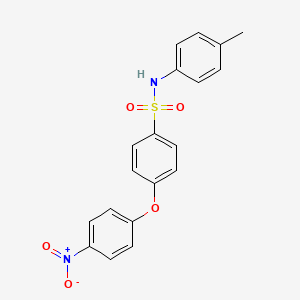 molecular formula C19H16N2O5S B3572648 N-(4-methylphenyl)-4-(4-nitrophenoxy)benzenesulfonamide 