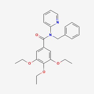 molecular formula C25H28N2O4 B3572725 N-benzyl-3,4,5-triethoxy-N-(pyridin-2-yl)benzamide 