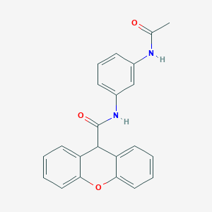 molecular formula C22H18N2O3 B3572754 N-(3-acetamidophenyl)-9H-xanthene-9-carboxamide 