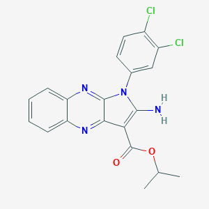 molecular formula C20H16Cl2N4O2 B357322 isopropyl 2-amino-1-(3,4-dichlorophenyl)-1H-pyrrolo[2,3-b]quinoxaline-3-carboxylate CAS No. 487036-34-0