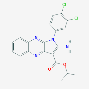 Propan-2-yl 2-amino-1-(3,4-dichlorophenyl)pyrrolo[3,2-b]quinoxaline-3-carboxylate