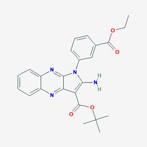 tert-butyl 2-amino-1-[3-(ethoxycarbonyl)phenyl]-1H-pyrrolo[2,3-b]quinoxaline-3-carboxylate
