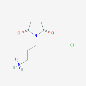 molecular formula C7H11ClN2O2 B035733 1-(3-aminopropyl)-2,5-dihydro-1H-pyrrole-2,5-dione hydrochloride CAS No. 1257852-74-6