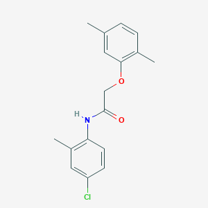 molecular formula C17H18ClNO2 B3573887 N-(4-chloro-2-methylphenyl)-2-(2,5-dimethylphenoxy)acetamide 