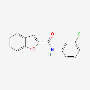 molecular formula C15H10ClNO2 B3573919 N-(3-chlorophenyl)-1-benzofuran-2-carboxamide 
