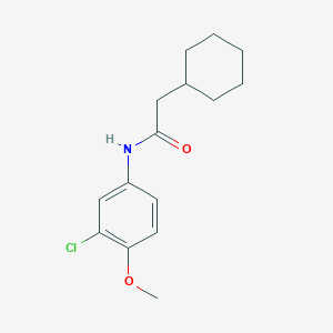 molecular formula C15H20ClNO2 B3574326 N-(3-chloro-4-methoxyphenyl)-2-cyclohexylacetamide 
