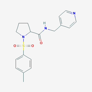 B357446 1-[(4-methylphenyl)sulfonyl]-N-(4-pyridinylmethyl)-2-pyrrolidinecarboxamide CAS No. 1043578-78-4