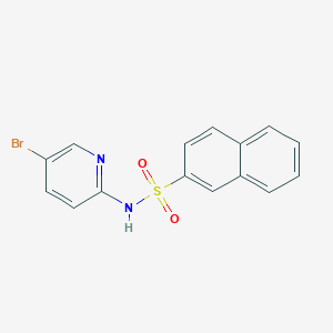 molecular formula C15H11BrN2O2S B3574756 N-(5-bromopyridin-2-yl)naphthalene-2-sulfonamide CAS No. 300849-78-9